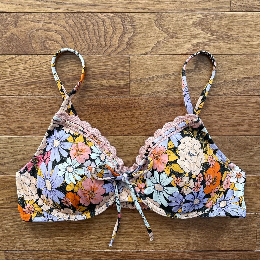 Shade and Shore Floral Bikini Top